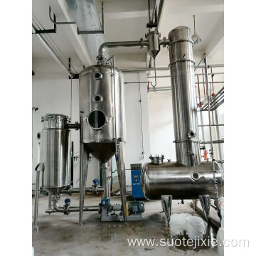 Single-effect evaporator external circulation temperature